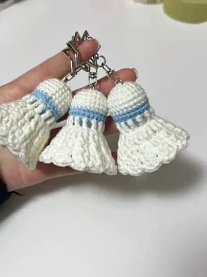 Badminton Shuttlecock Charm — view 2