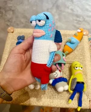 Bikini Bottom Character — free crochet pattern