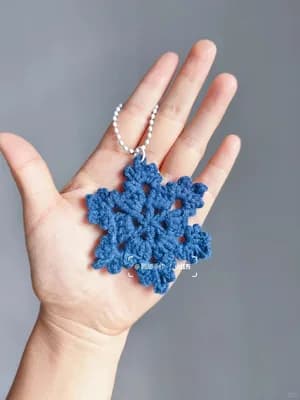 Blue-and-White Snowflake (symbol chart) — view 3