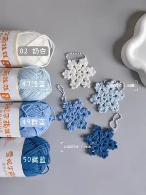 Blue-and-White Snowflake (symbol chart) — view 7