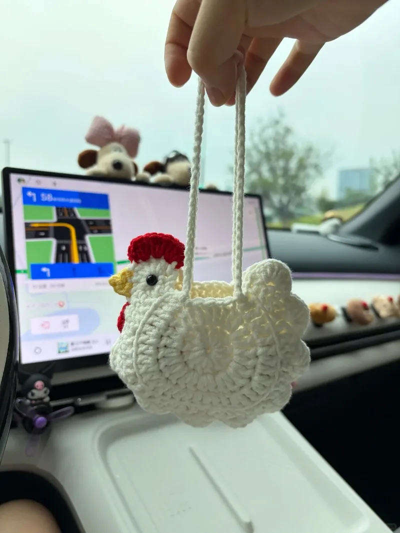 Chick Egg Earbud Holder — finished crochet project photo