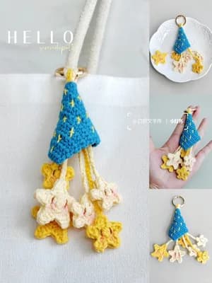 'Fallen Star' Charm — free crochet pattern