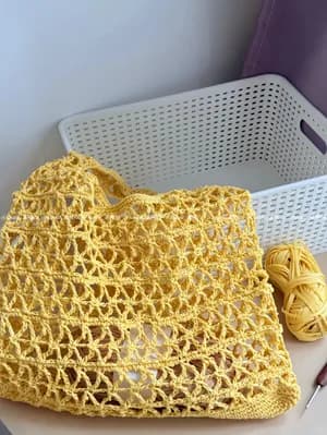 Hexagon Star Mesh Tote — view 12