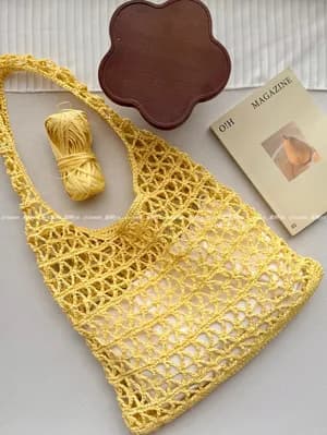 Hexagon Star Mesh Tote — view 4