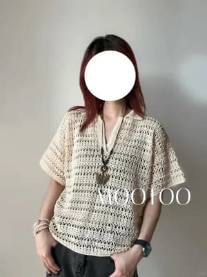 Lace Polo Shirt — view 2