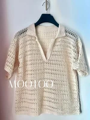 Lace Polo Shirt — view 4