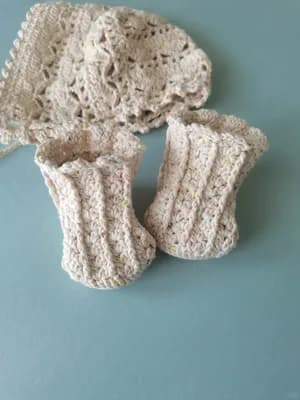 Lace Vest and Baby Booties — view 4