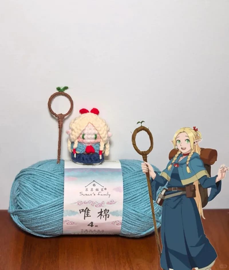 Marcille Squishy Charm (Delicious in Dungeon) — finished crochet project photo