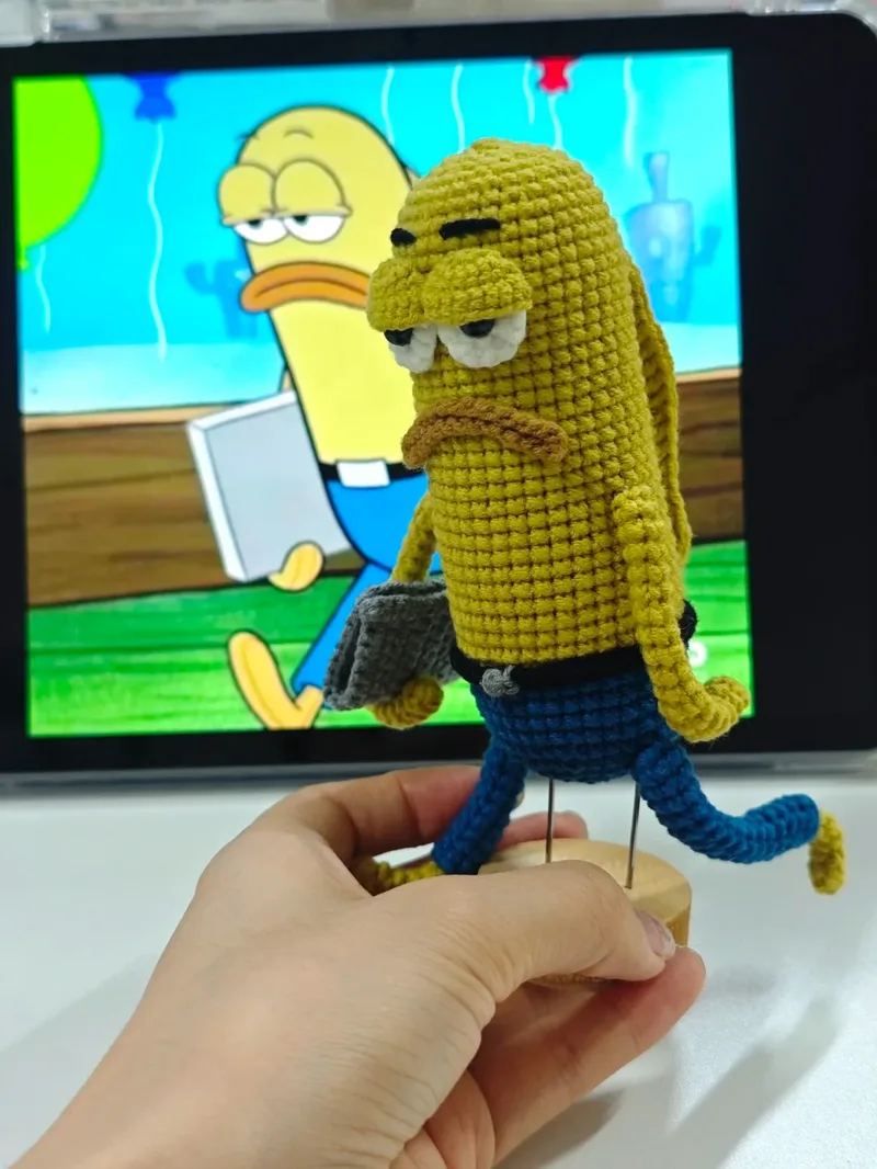 Office-Worker Fish — finished crochet project photo