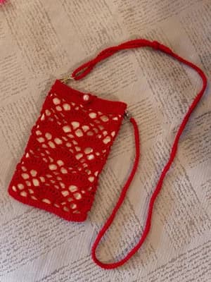 Openwork Phone Bag