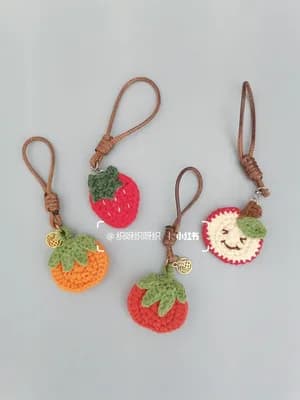 Persimmon & Apple Charms — view 5
