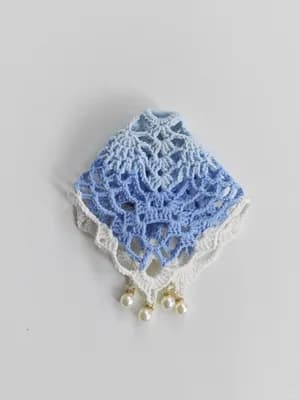 Pineapple Lace Square Motif (~15cm) — view 5