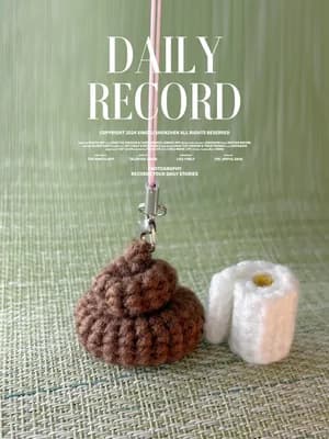 Poop & Toilet-Paper Charm — free crochet pattern