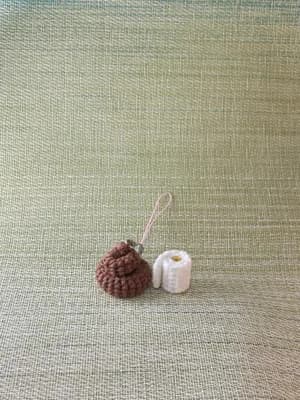 Poop & Toilet-Paper Charm — view 3