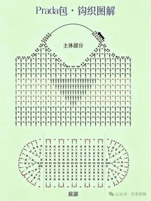 Prada-Style Bag — free crochet pattern