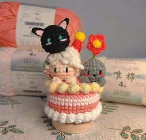 Mars Cake & Sunrise Cake Amigurumi
