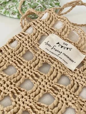Raffia Openwork Bag — view 3