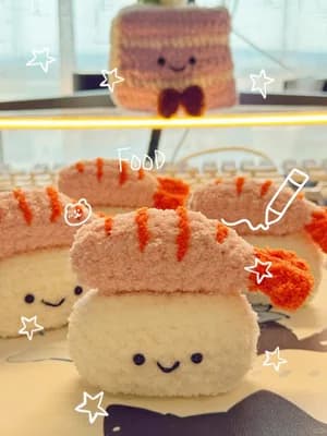 钩针 | 来吧，被可爱晕了！～寿司🍣 | 附图解