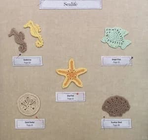 Sea Creature Appliqués — free crochet pattern