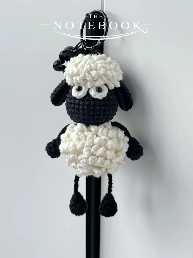 Shaun the Sheep Charm — finished crochet project photo