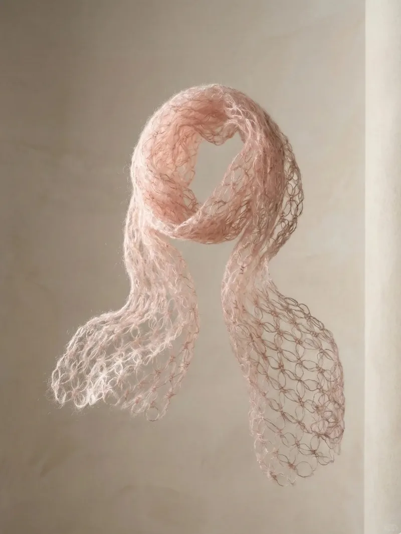 Solomon's Knot Scarf — finished crochet project photo