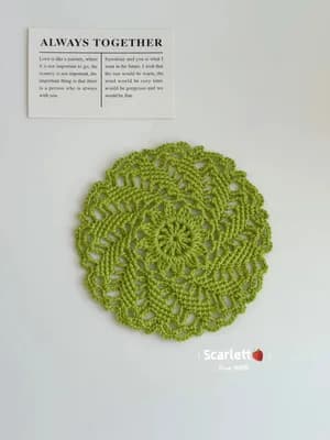 Spiral-Motif Coaster — view 2