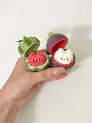 Watermelon and Mangosteen Cats — view 2
