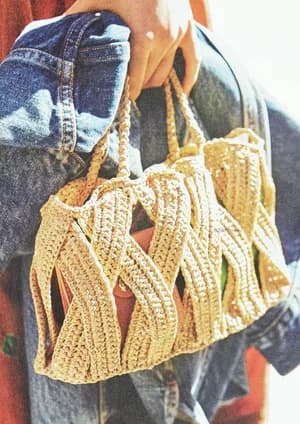 Woven Raffia Handbag (Hinata Akiko) — view 2
