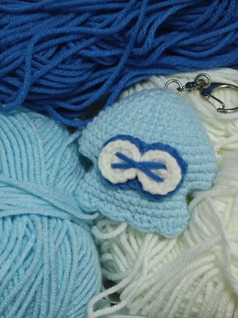 Squid Charm — finished crochet project photo