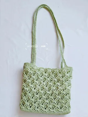 Matcha Cream Square Shoulder Bag — view 5