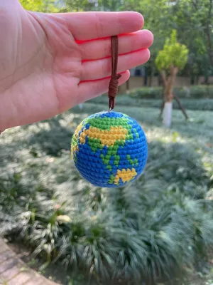 Earth Globe Pendant (color-annotated) — view 5