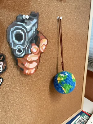 Earth Globe Pendant (color-annotated) — view 6