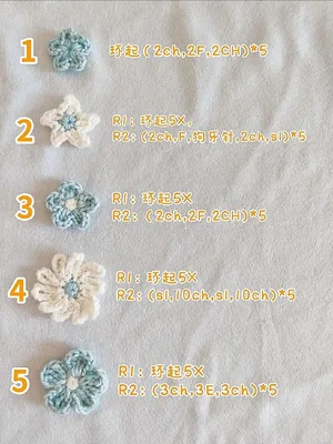 Crochet Flower Collection (21 patterns + 5 leaves) — free crochet pattern