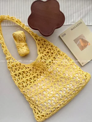 Hexagon Star Mesh Tote — view 4