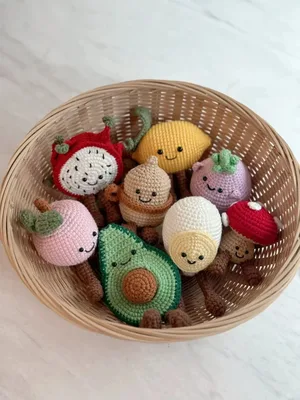 Jellycat-Style Fruit Mobile Charms — view 2