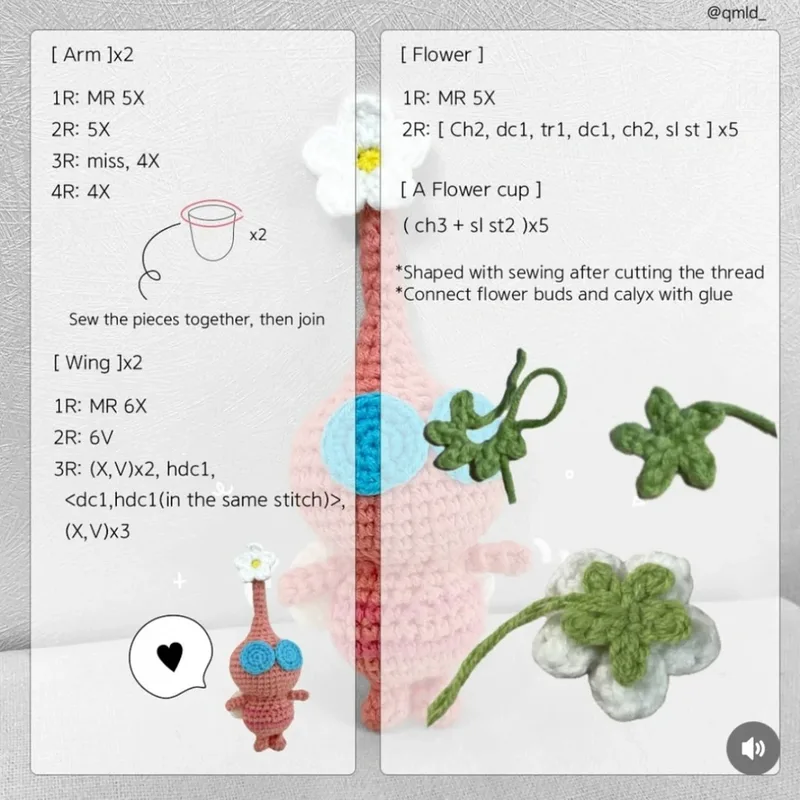 Pikmin Collection crochet symbol chart 4