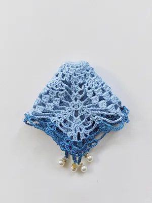 Pineapple Lace Square Motif (~20cm) — view 4