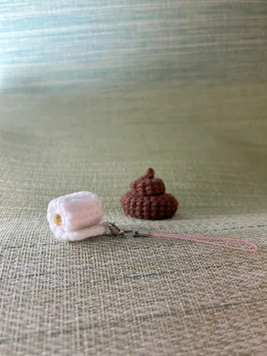 Poop & Toilet-Paper Charm — view 4