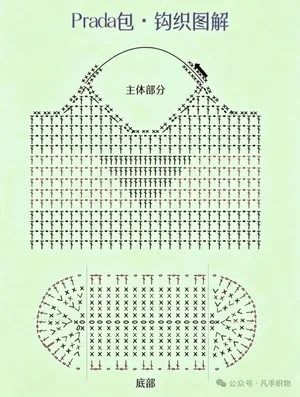 Prada-Style Bag — free crochet pattern
