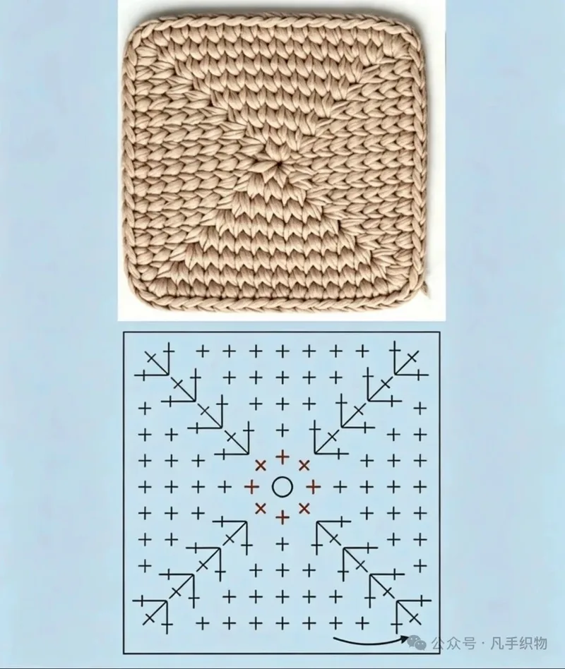Prada-Style Bag crochet symbol chart 4