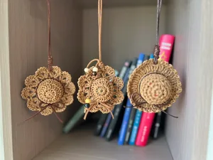 Raffia Mini Hat Charms — view 5