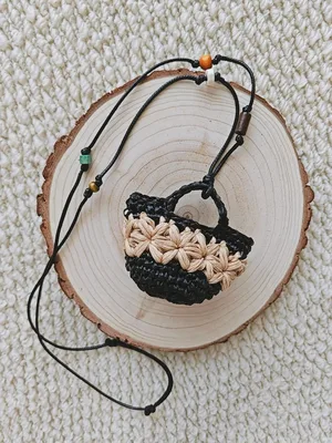 Raffia Mushroom Charm — view 5