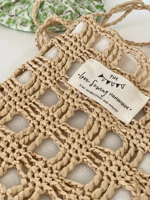Raffia Openwork Bag — view 3