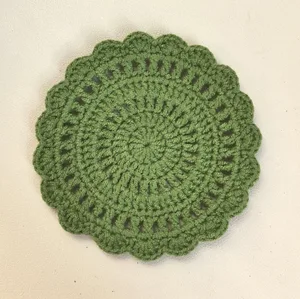 Round Scalloped Coaster — view 2