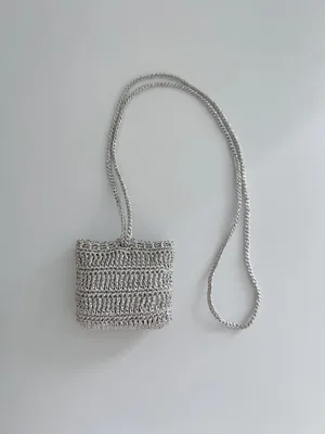 Sparkle Silver Earphone Bag — view 2