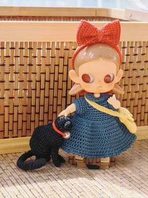 Witch Doll Dress for Zsiga (with Cat) — view 6